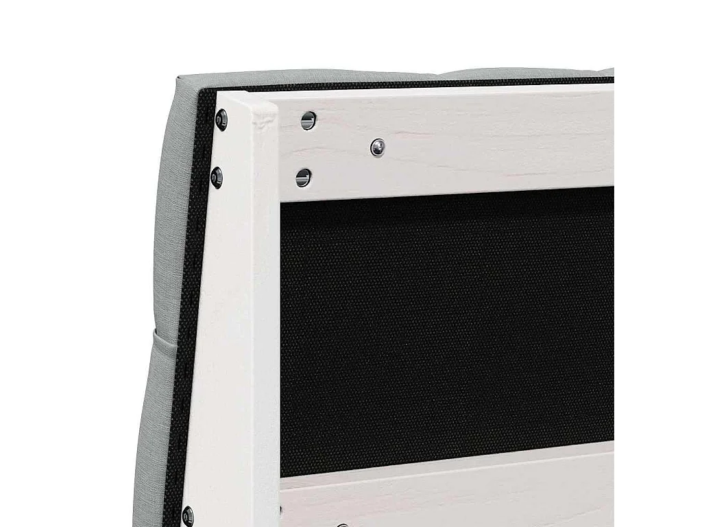 Cabeceira estofada Cinzento-claro 200 cm