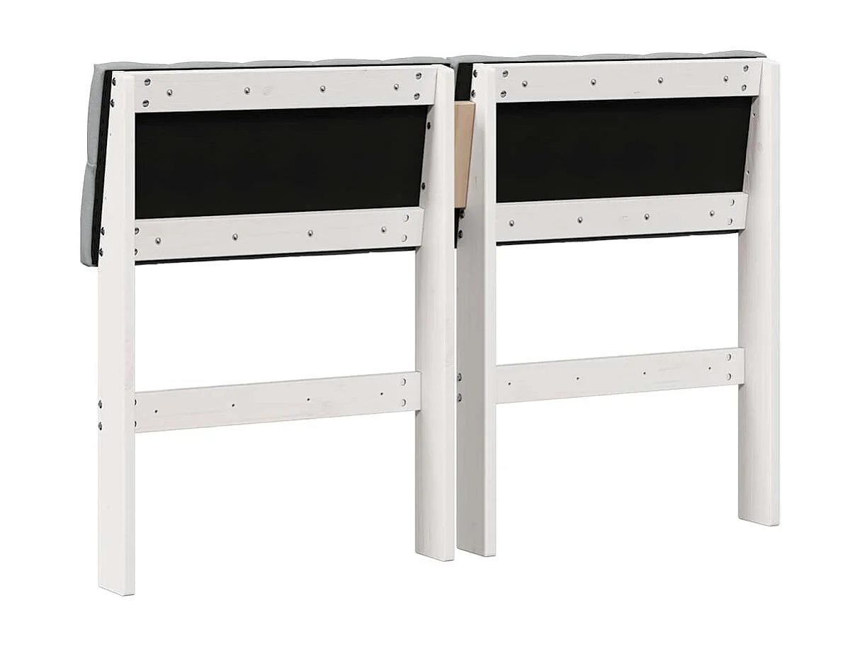 Cabeceira estofada Cinzento-claro 120 cm