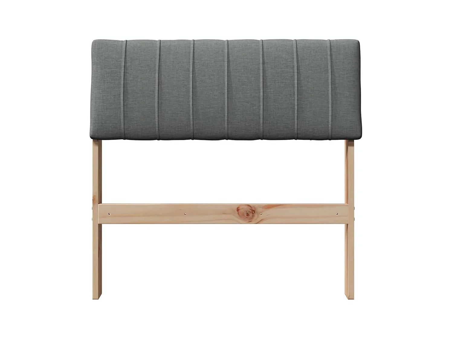 Cabeceira estofada Cinza Escuro 75 cm