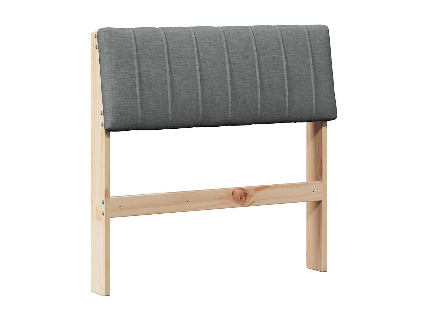 Cabeceira estofada Cinza Escuro 75 cm