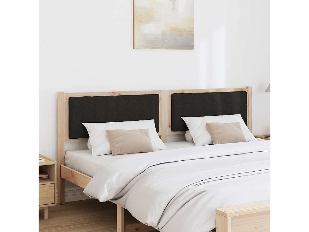 Cabeceira estofada com cabeceira Castanho 180 cm