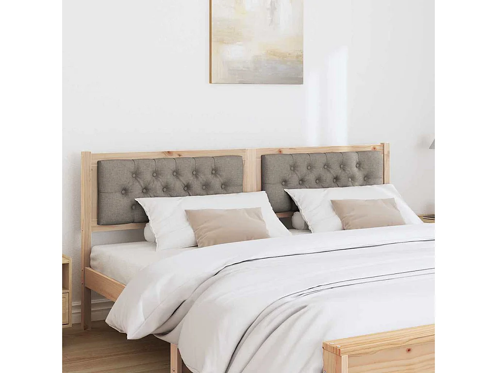 Tête de lit Autre Marron et taupe 160 cm Bois massif en pin