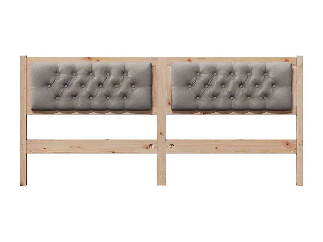 Tête de lit Autre Marron et taupe 160 cm Bois massif en pin