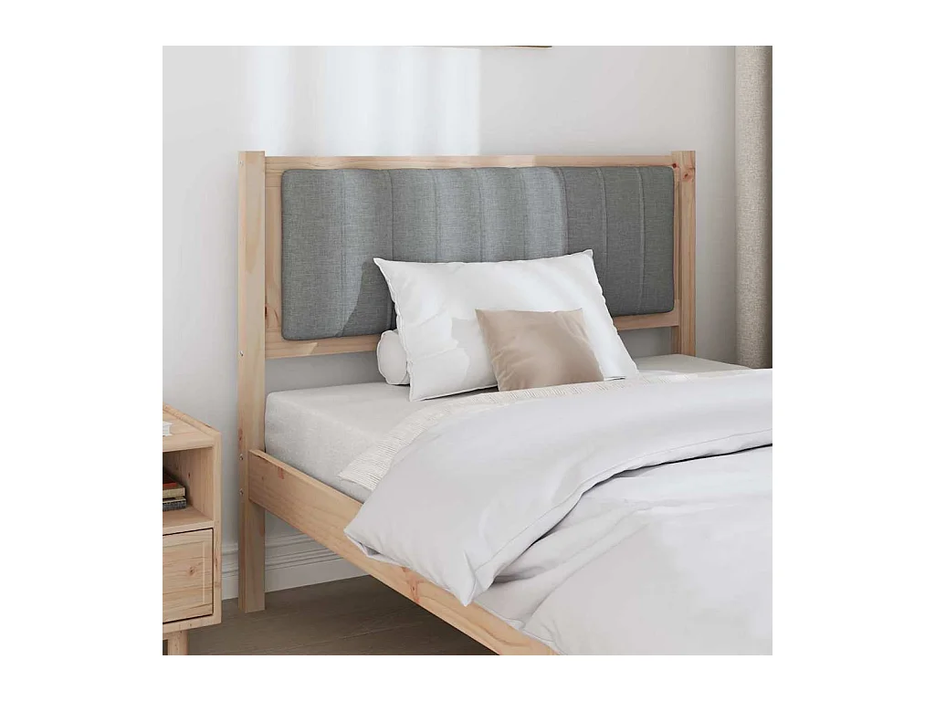 Cabeceira estofada com cabeceira Castanho 100 cm