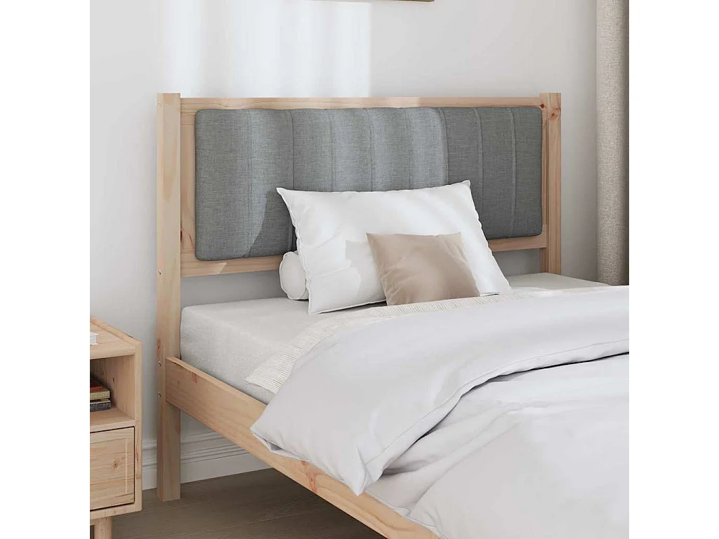 Cabeceira estofada com cabeceira Castanho 100 cm