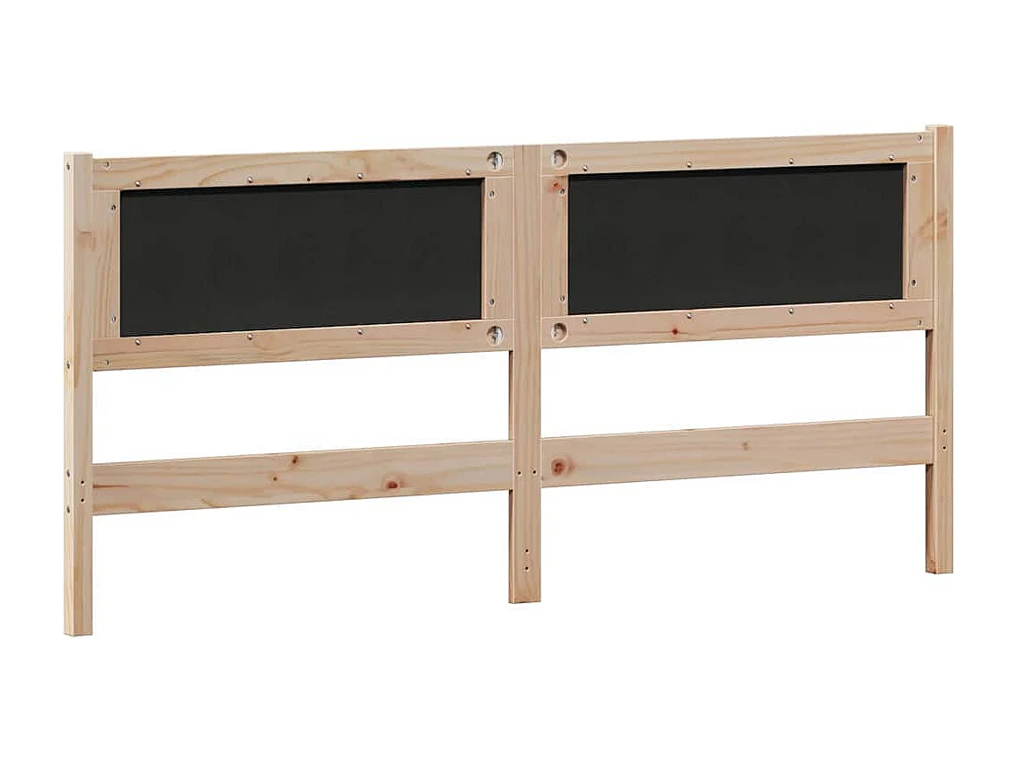 Tête de lit Marron et gris clair 160 cm Bois massif en pin