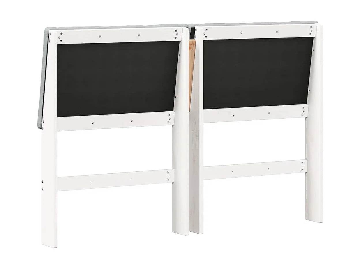 Cabeceira estofada Cinzento-claro 160 cm