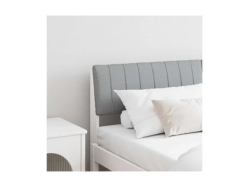 Cabeceira estofada Cinzento-claro 150 cm