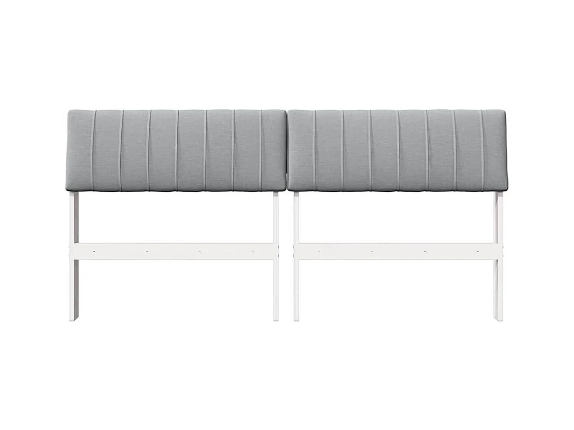 Cabeceira estofada Cinzento-claro 150 cm
