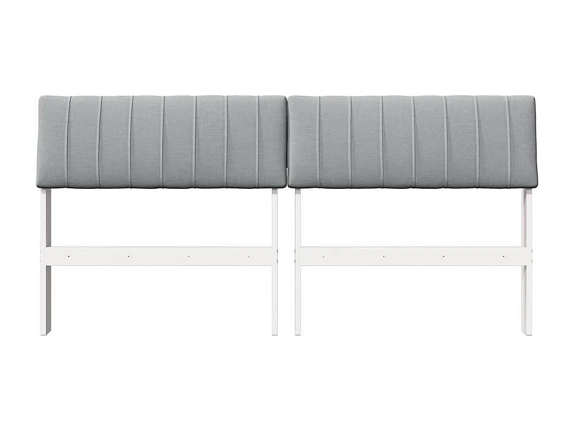 Cabeceira estofada Cinzento-claro 150 cm