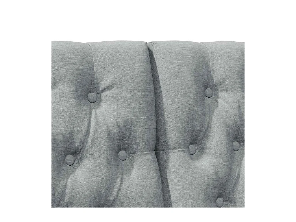 Cabeceira estofada Cinzento-claro 160 cm
