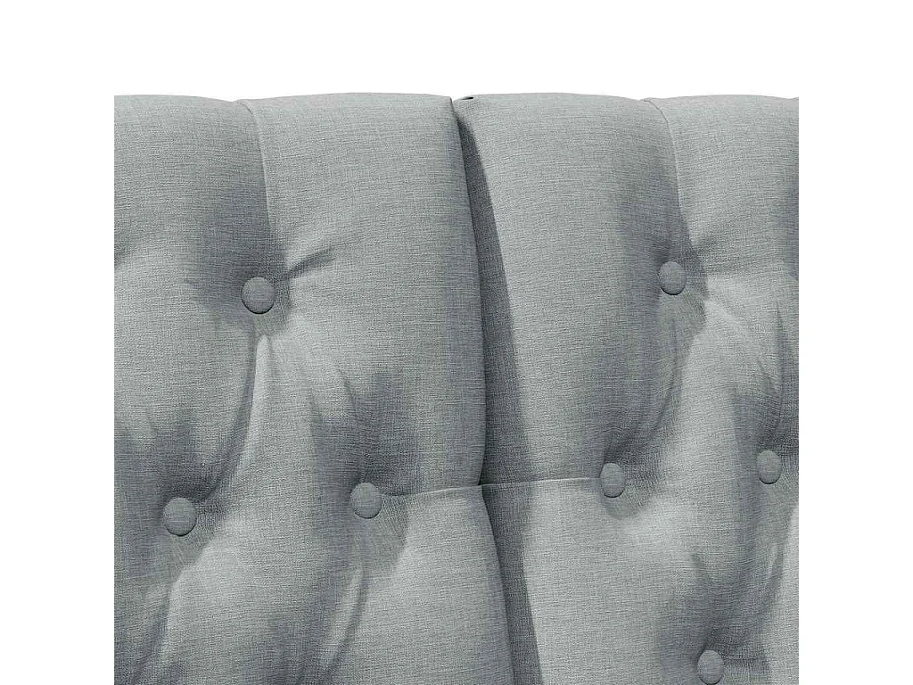 Tête de lit capitonnée Gris clair 160 cm Pin massif