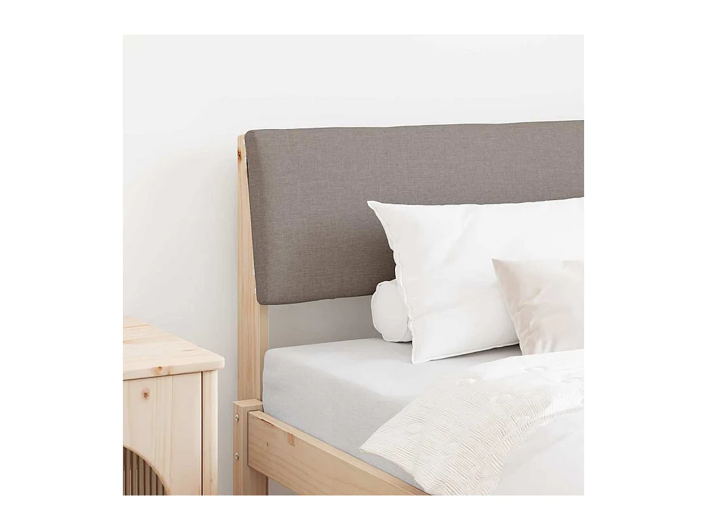 Cabeceira estofada Cinzento-acastanhado 90 cm