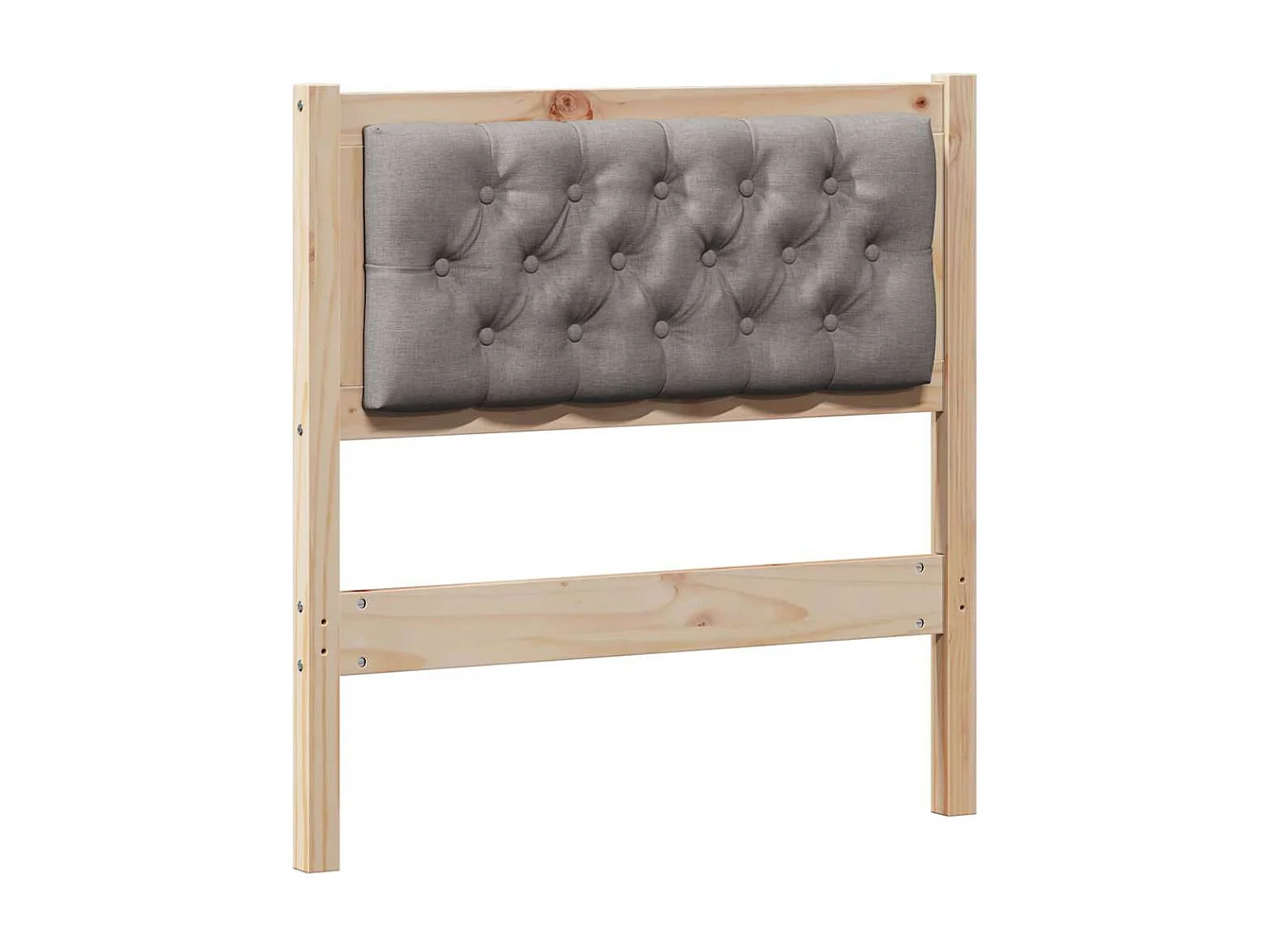 Hoofdbord Anders Bruin en taupe 80 cm Massief grenenhout