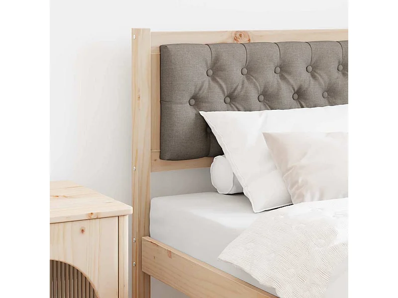 Hoofdbord Anders Bruin en taupe 80 cm Massief grenenhout