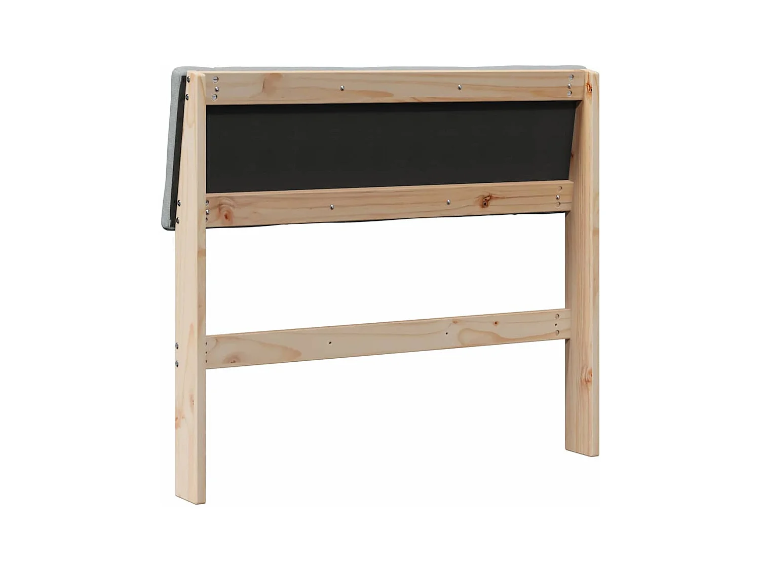 Cabeceira estofada Cinzento-claro 90 cm