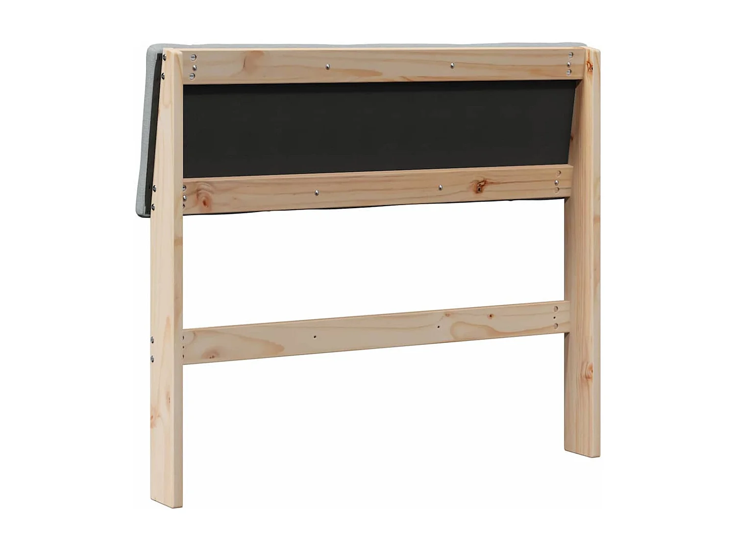 Cabeceira estofada Cinzento-claro 90 cm