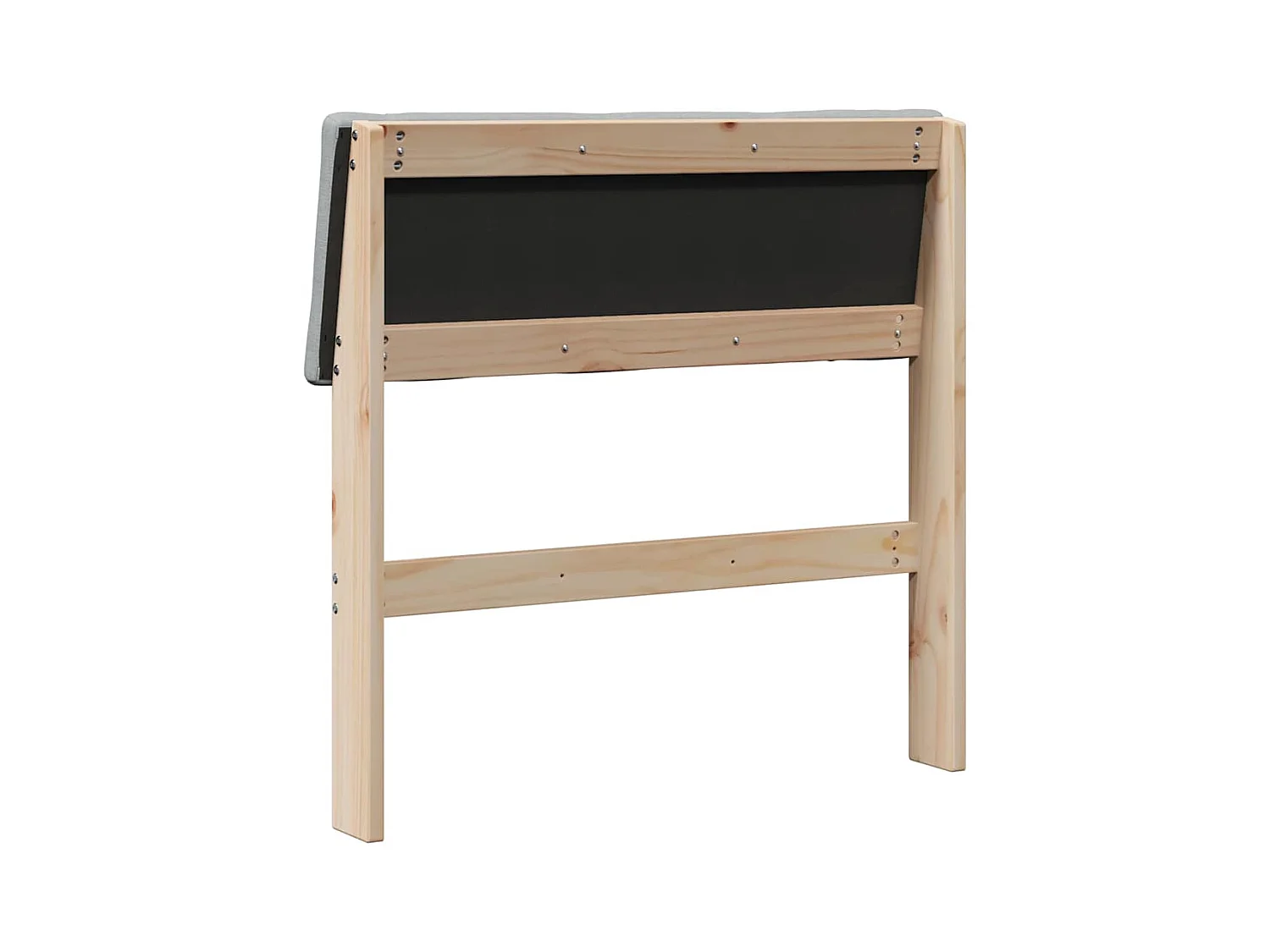 Cabeceira estofada Cinzento-claro 75 cm