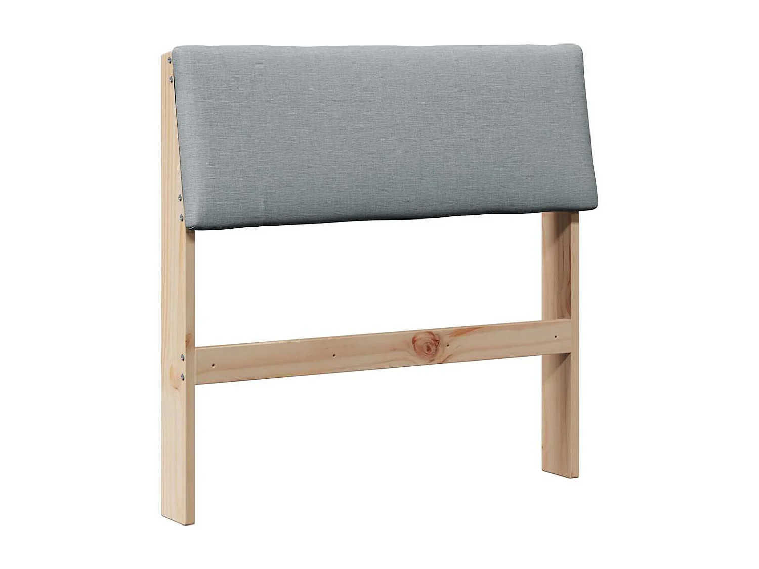 Cabeceira estofada Cinzento-claro 75 cm