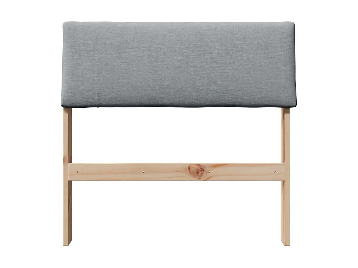 Cabeceira estofada Cinzento-claro 75 cm