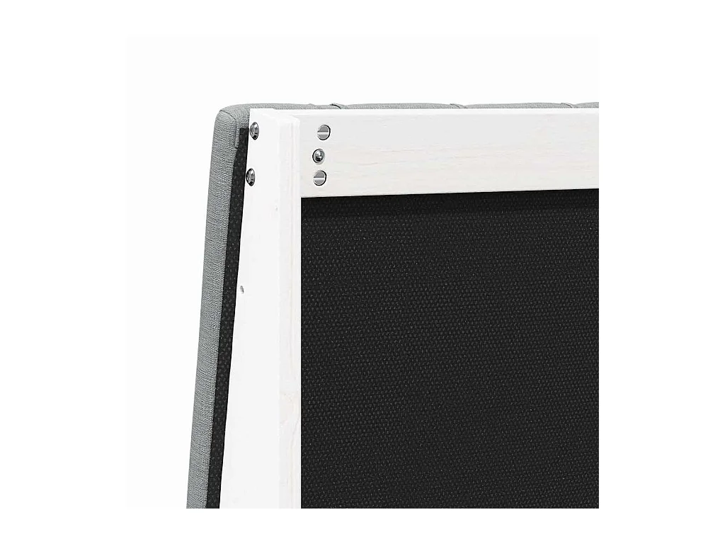 Tête de lit capitonnée Gris clair 180 cm Pin massif