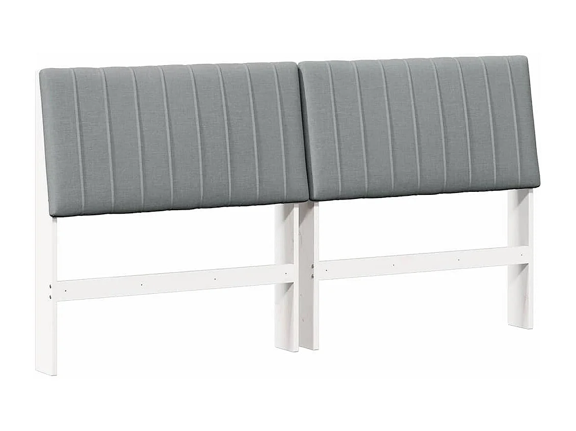 Cabeceira estofada Cinzento-claro 180 cm