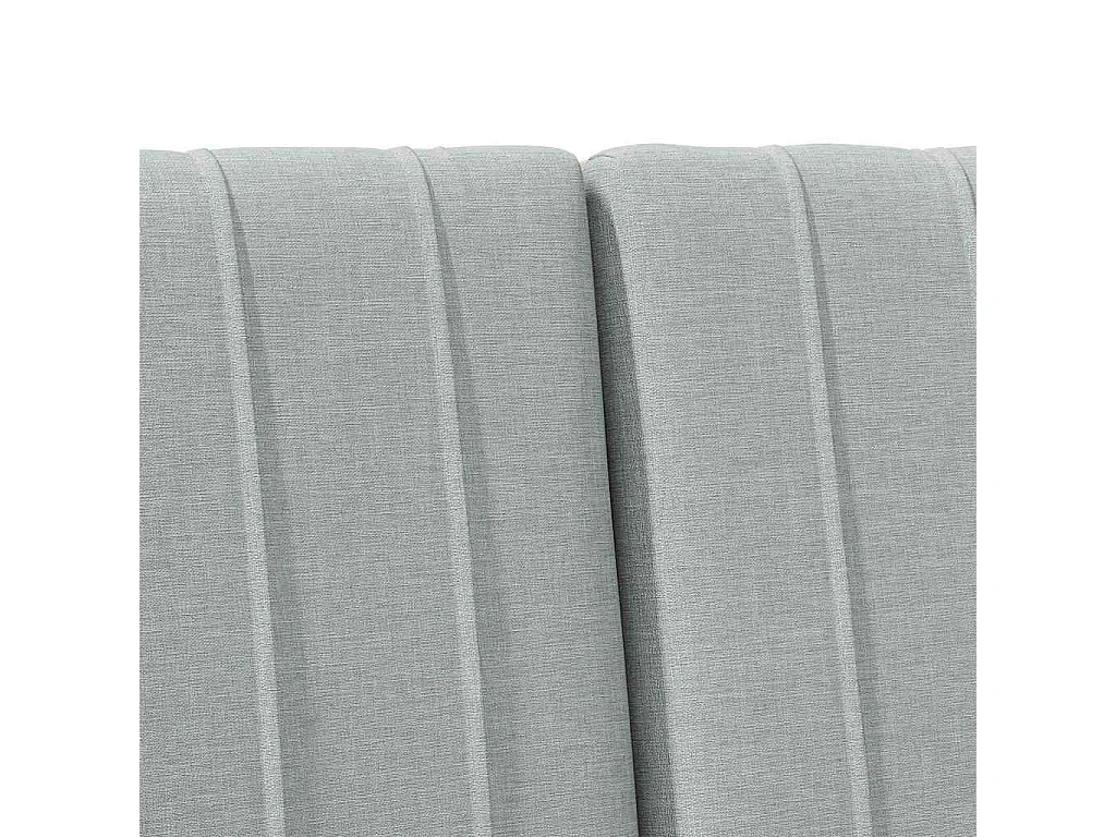 Tête de lit capitonnée Gris clair 180 cm Pin massif