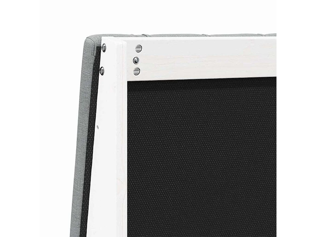 Tête de lit capitonnée Gris clair 180 cm Pin massif