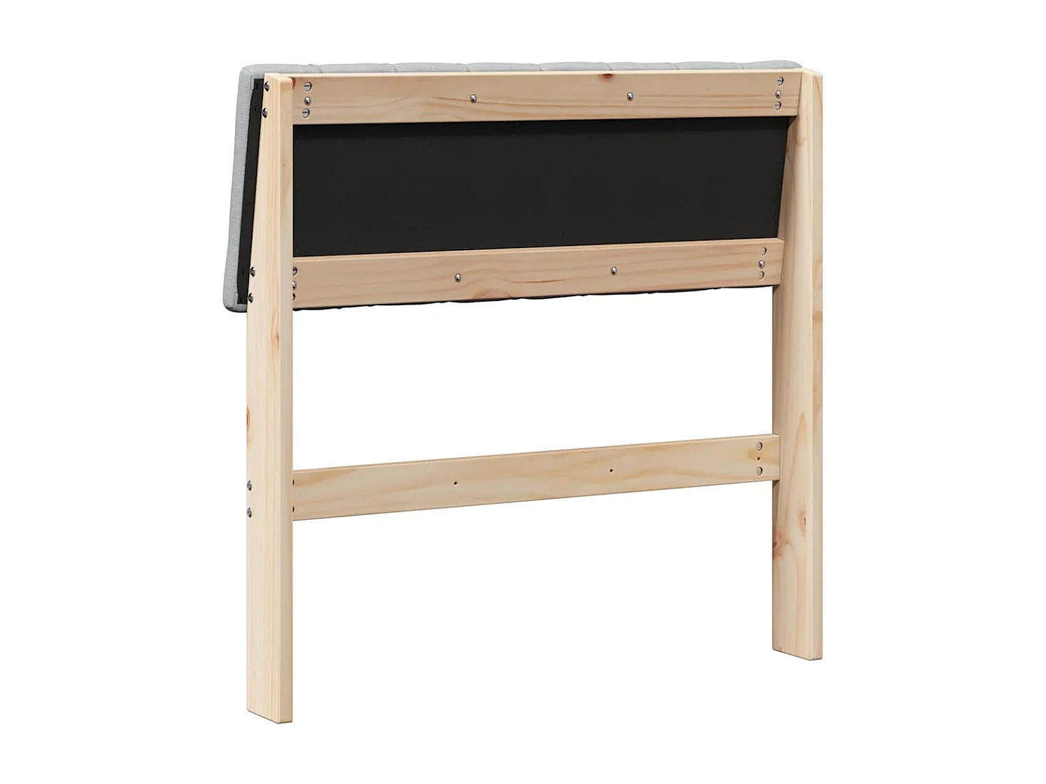 Cabeceira estofada Cinzento-claro 80 cm