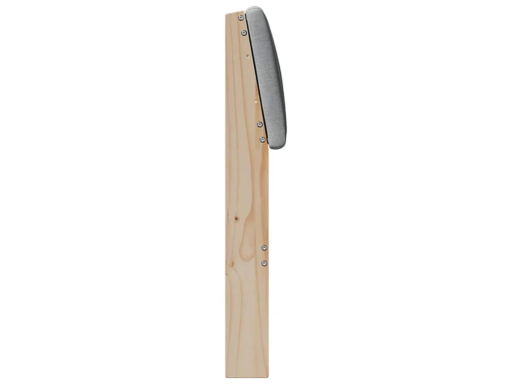 Cabecero tapizado Gris Claro 80 cm Madera de pino macizo