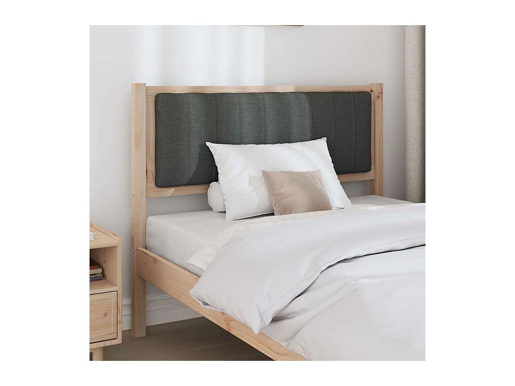 Cabeceira estofada com cabeceira Castanho 100 cm