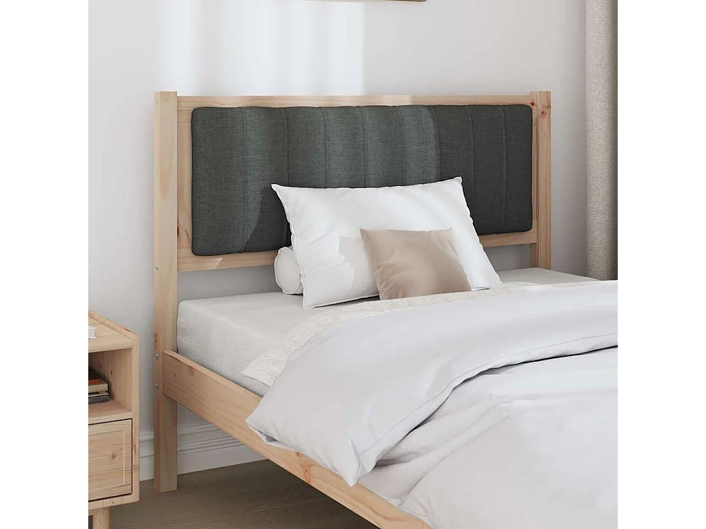 Cabeceira estofada com cabeceira Castanho 100 cm