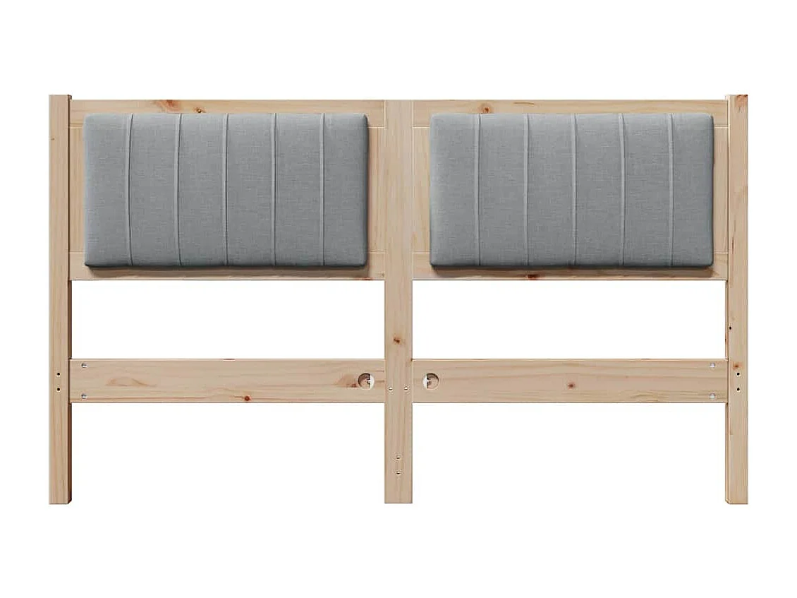 Cabeceira estofada com cabeceira Castanho 135 cm