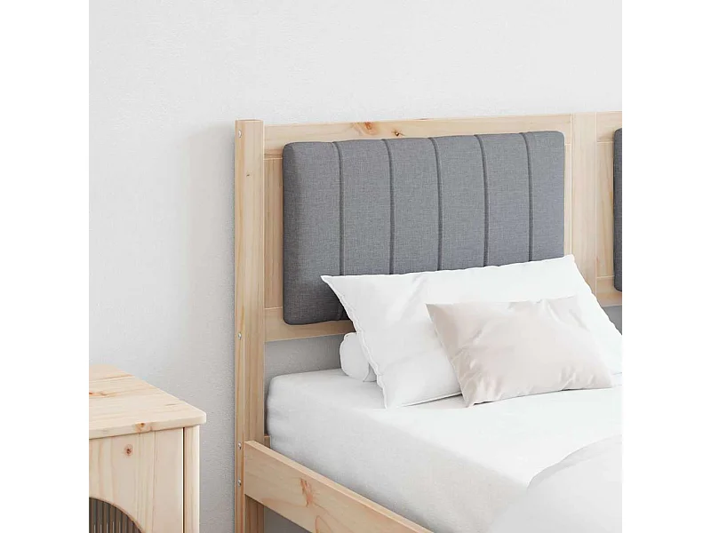 Cabeceira estofada com cabeceira Castanho 135 cm