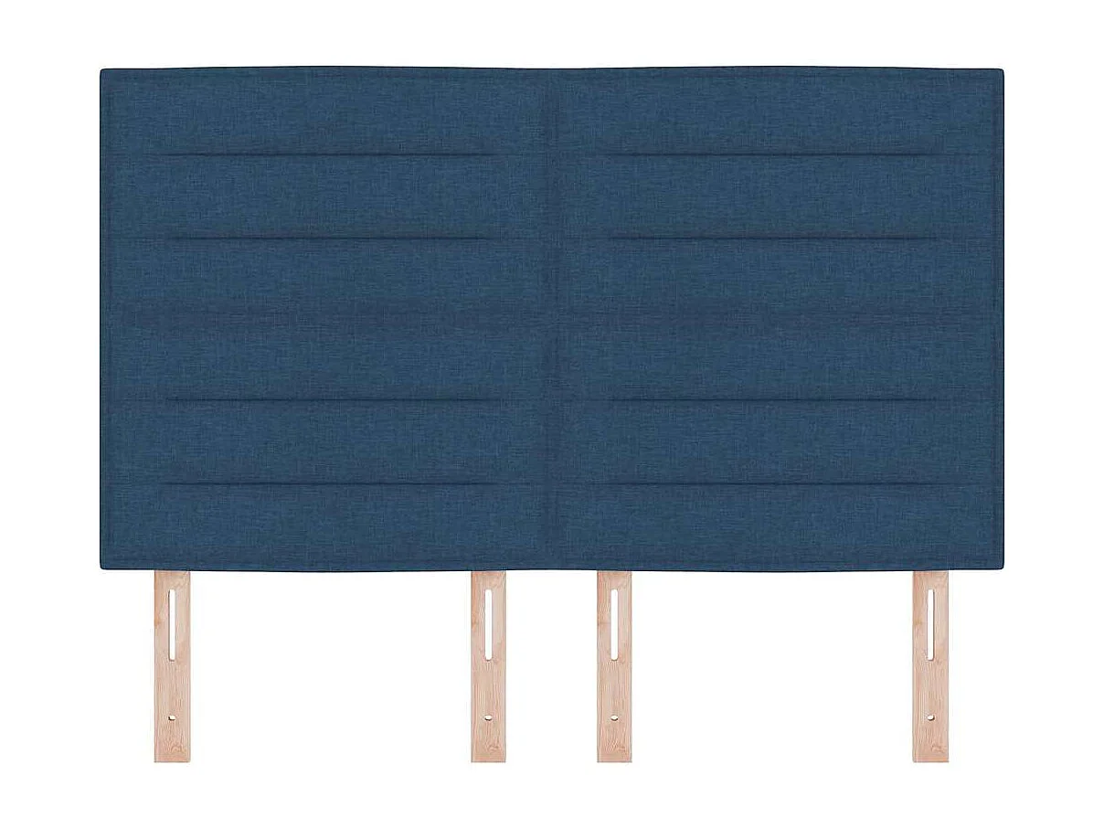 Tête de lit LED avec des lumières à LED Bleu 144 cm tissu