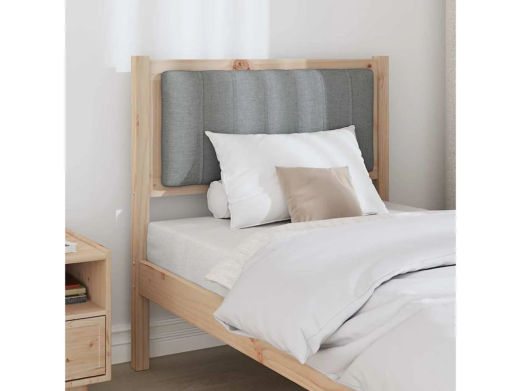 Cabeceira estofada com cabeceira Castanho 75 cm