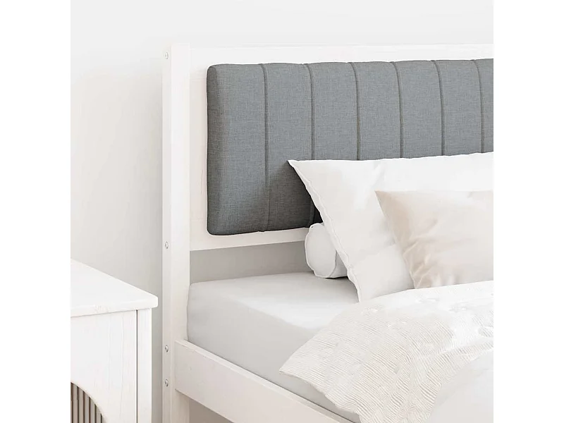 Cabecero tapizado 100 cm Madera de Pino Sólido y Tela