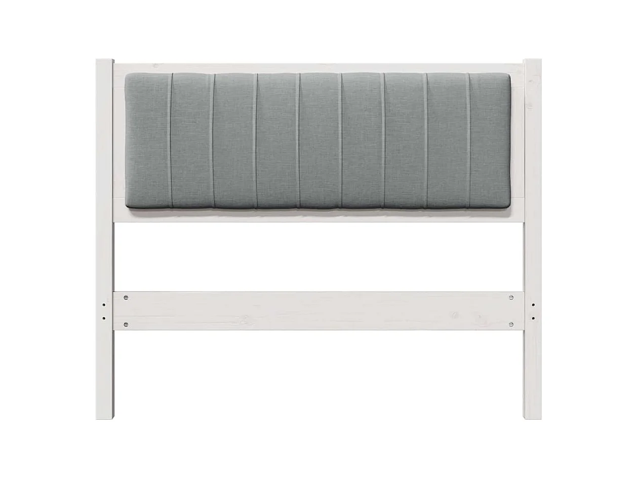 Cabecero tapizado 100 cm Madera de Pino Sólido y Tela