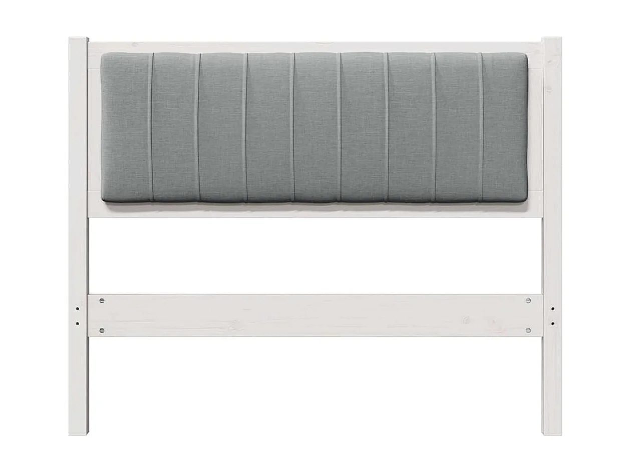 Cabeceira estofada com cabeceira Branco 100 cm