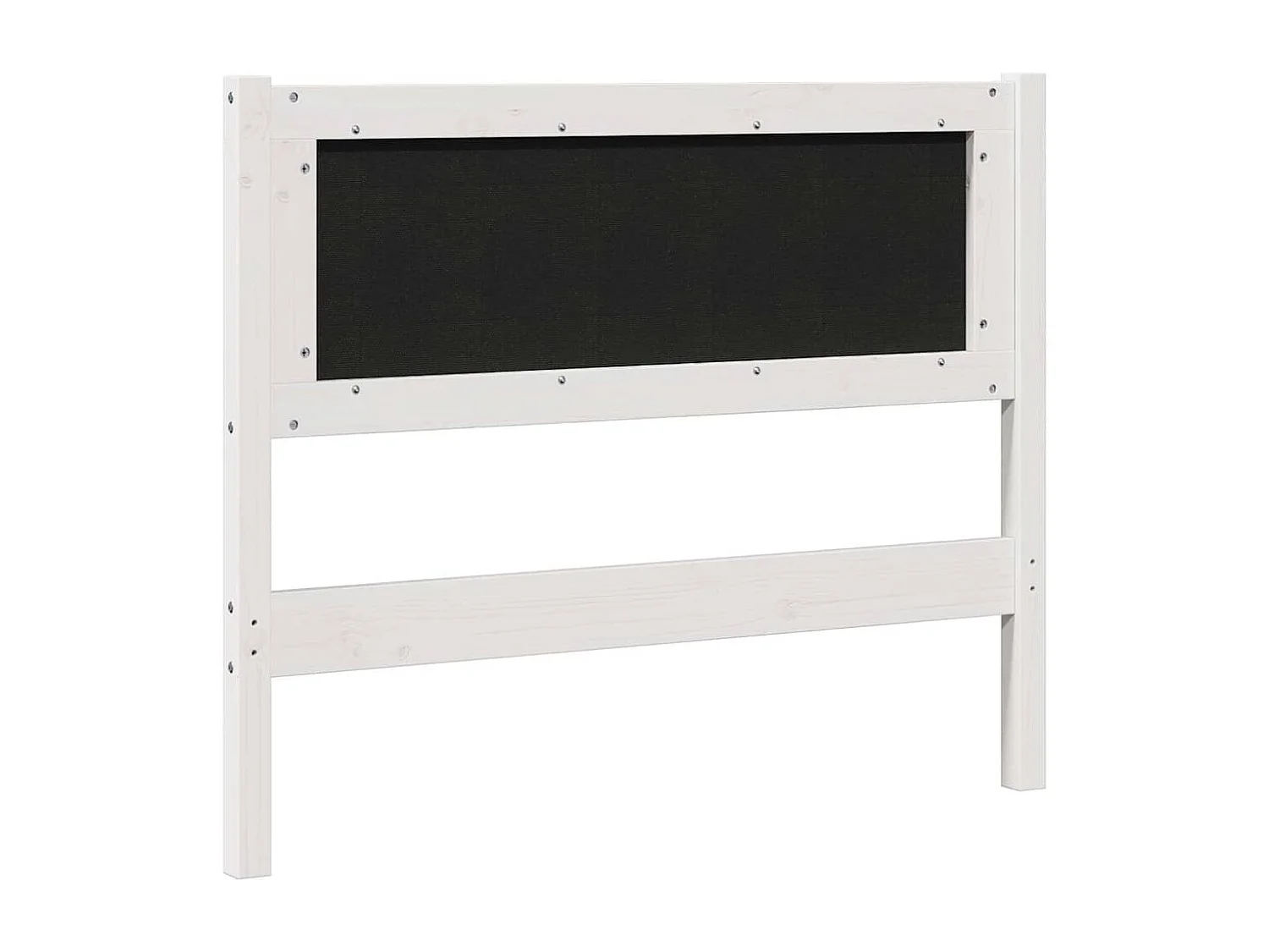 Cabeceira estofada com cabeceira Branco 100 cm