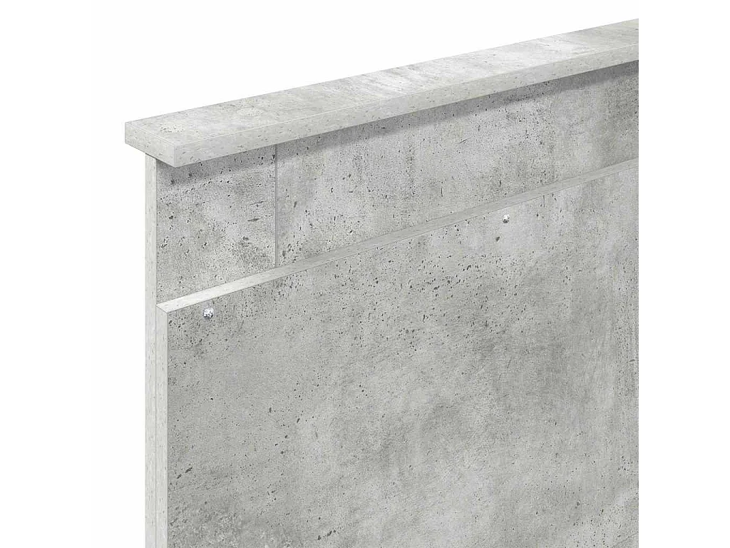 Tête de lit avec tête de lit Gris béton 75 cm Bois d'ingénierie