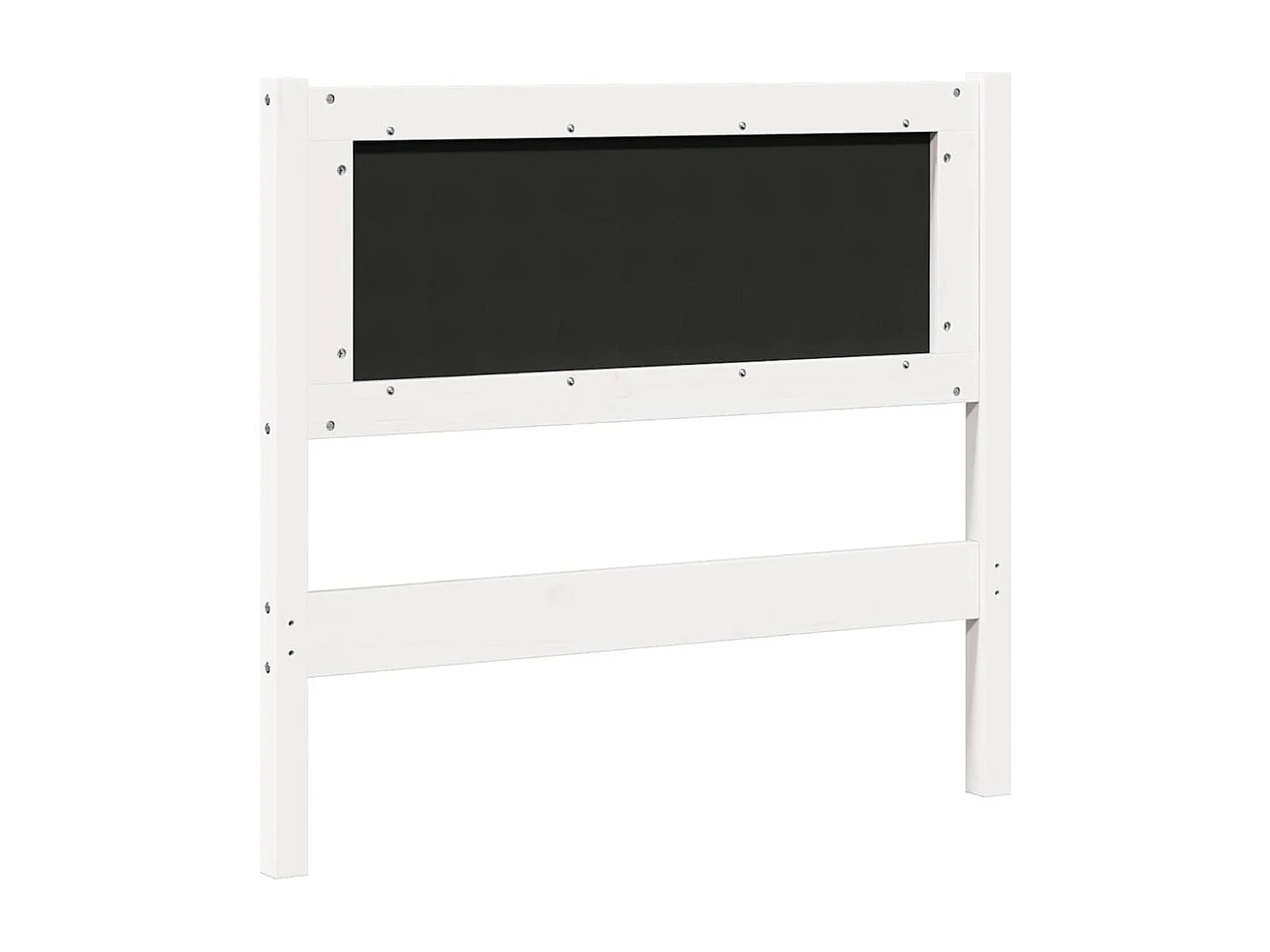 Cabeceira Outros Branco 90 cm Madeira de pinho maciça