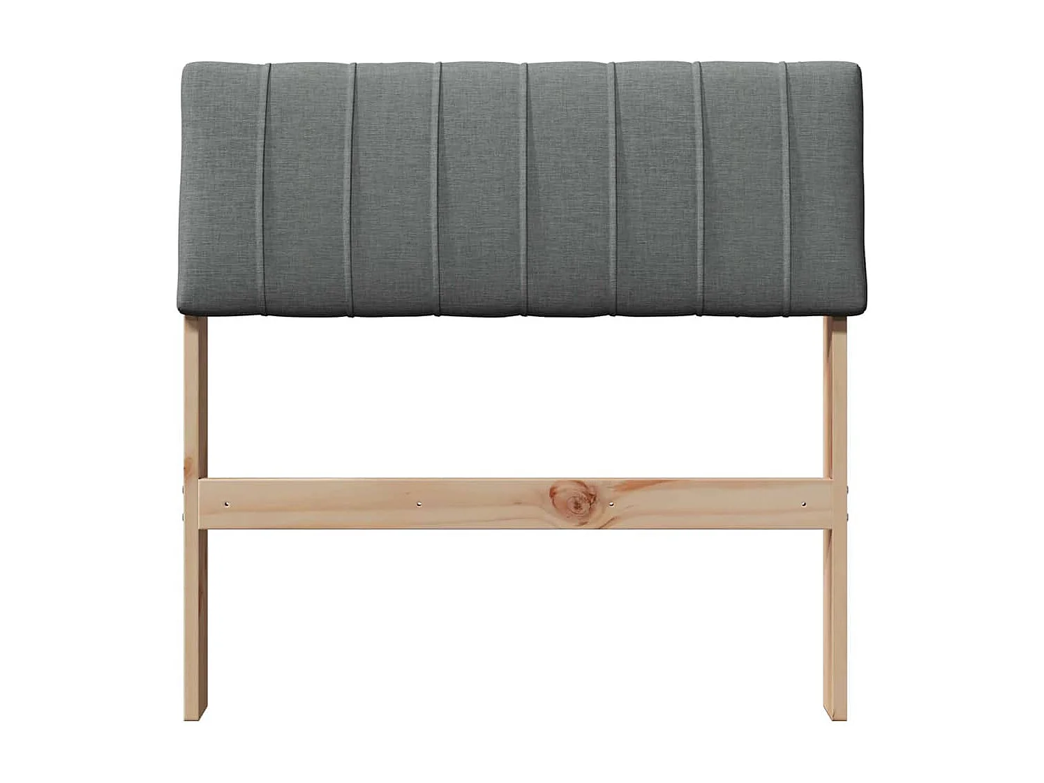 Cabeceira estofada Cinza Escuro 80 cm