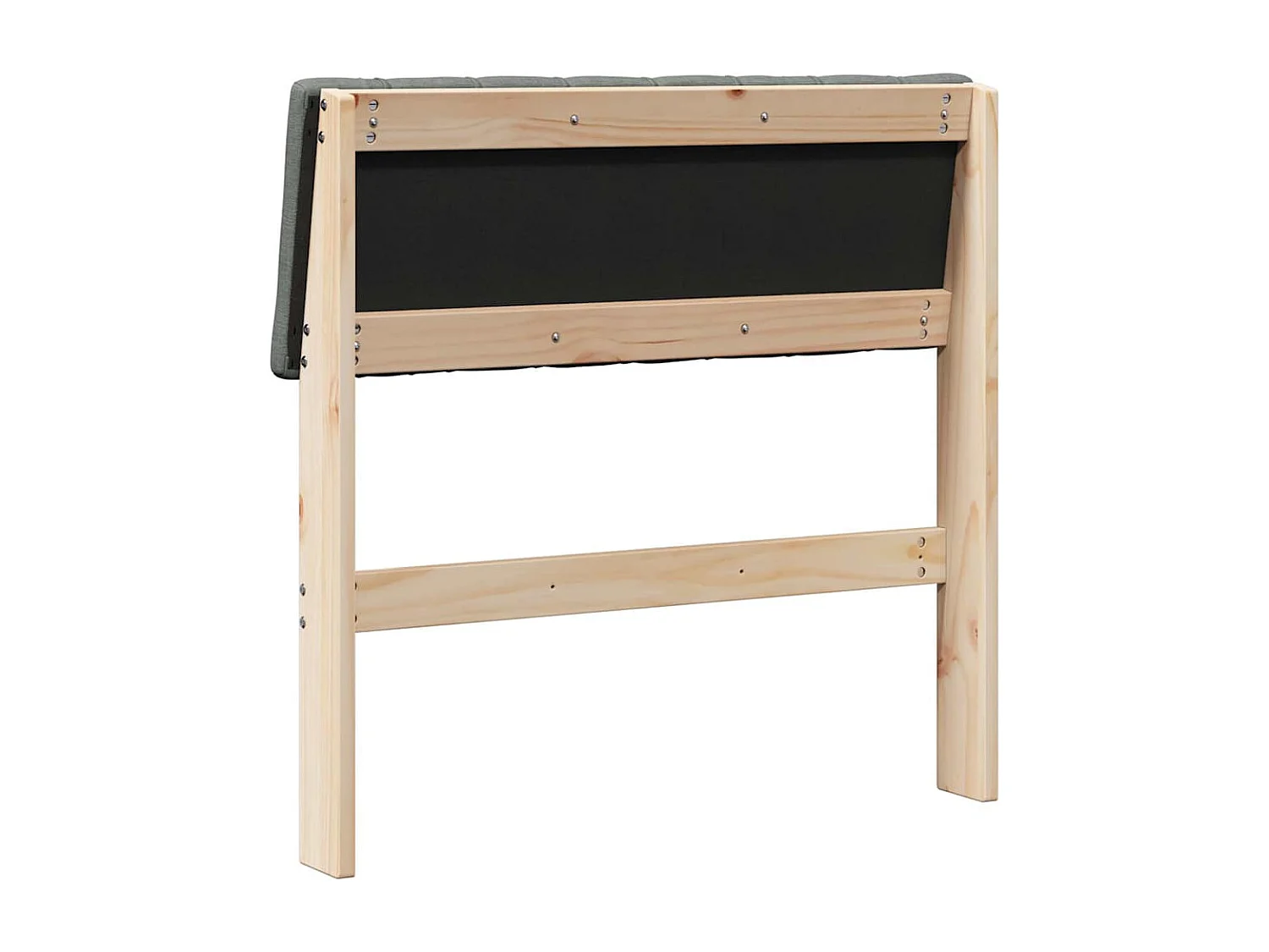 Cabeceira estofada Cinza Escuro 80 cm