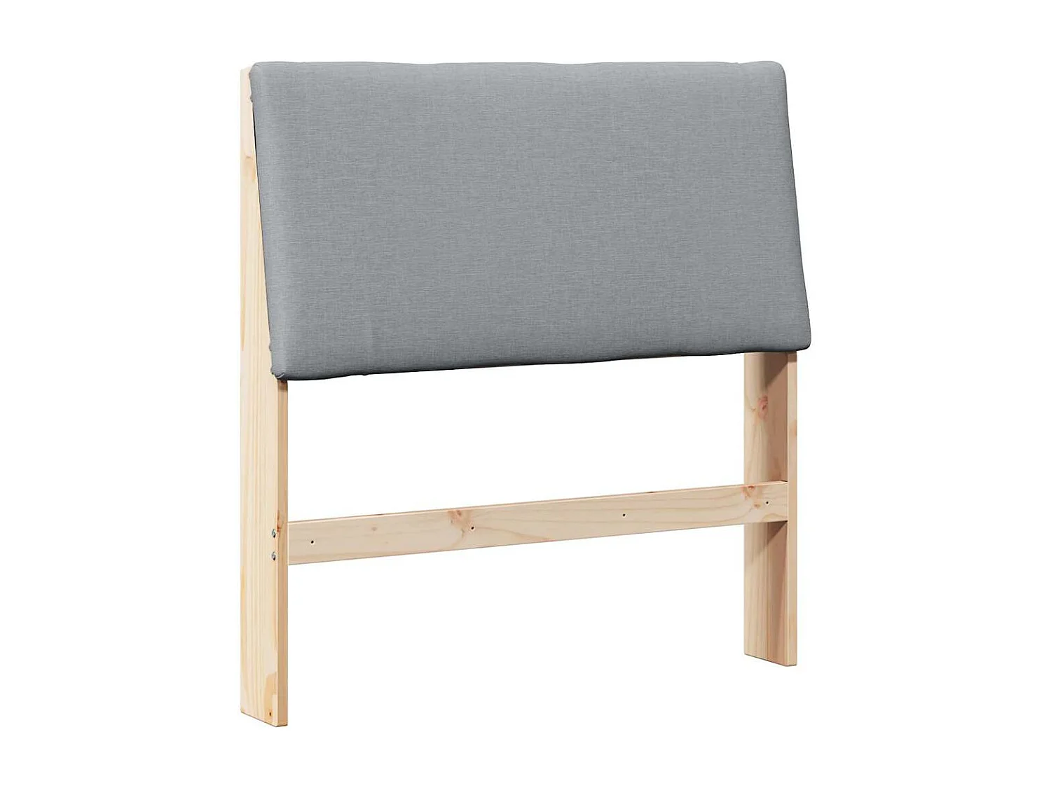 Cabeceira estofada Cinzento-claro 90 cm