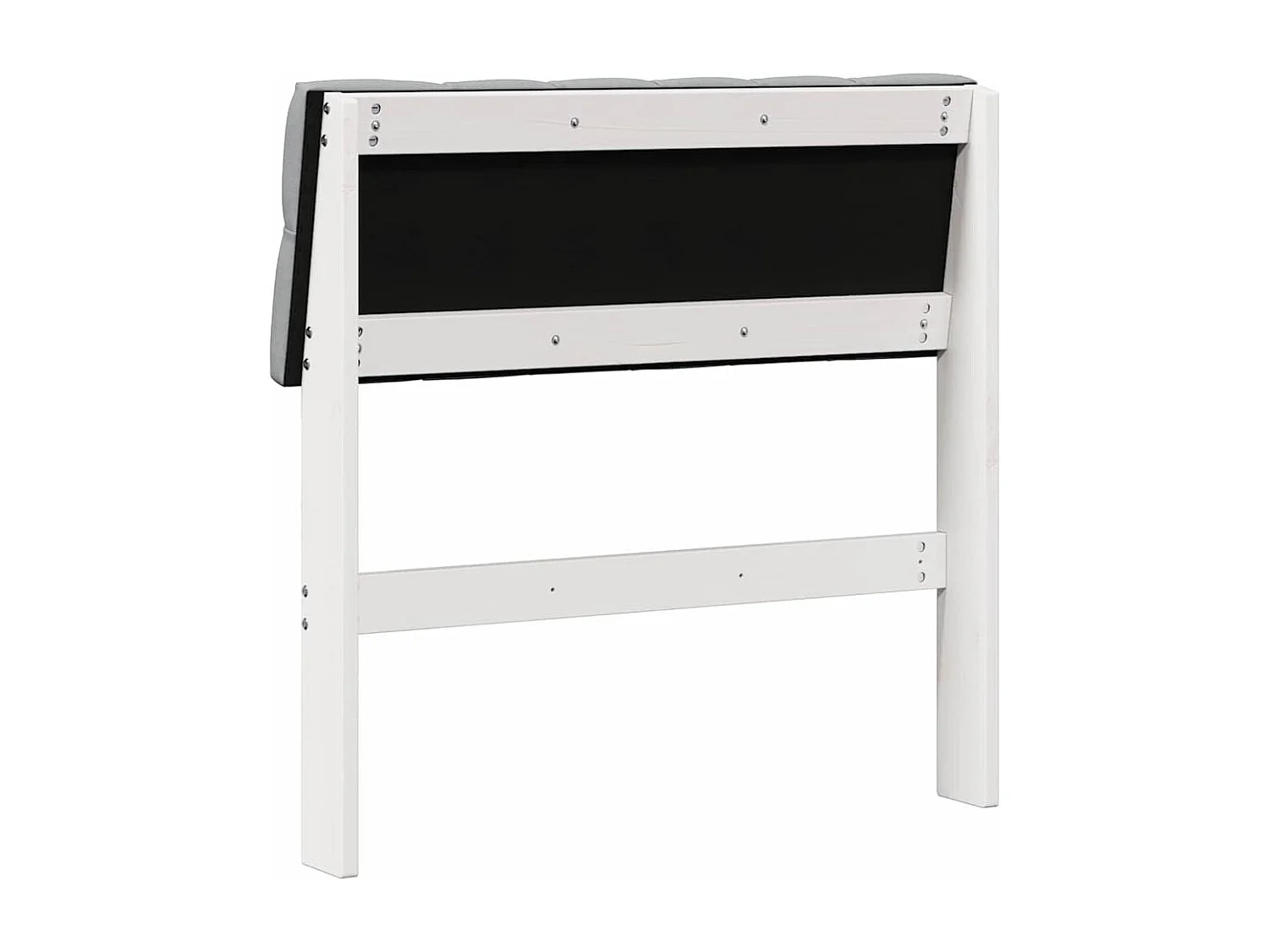 Cabeceira estofada Cinzento-claro 75 cm