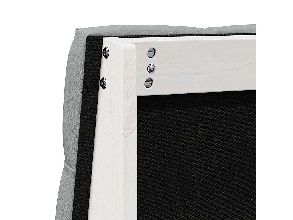 Cabeceira estofada Cinzento-claro 75 cm