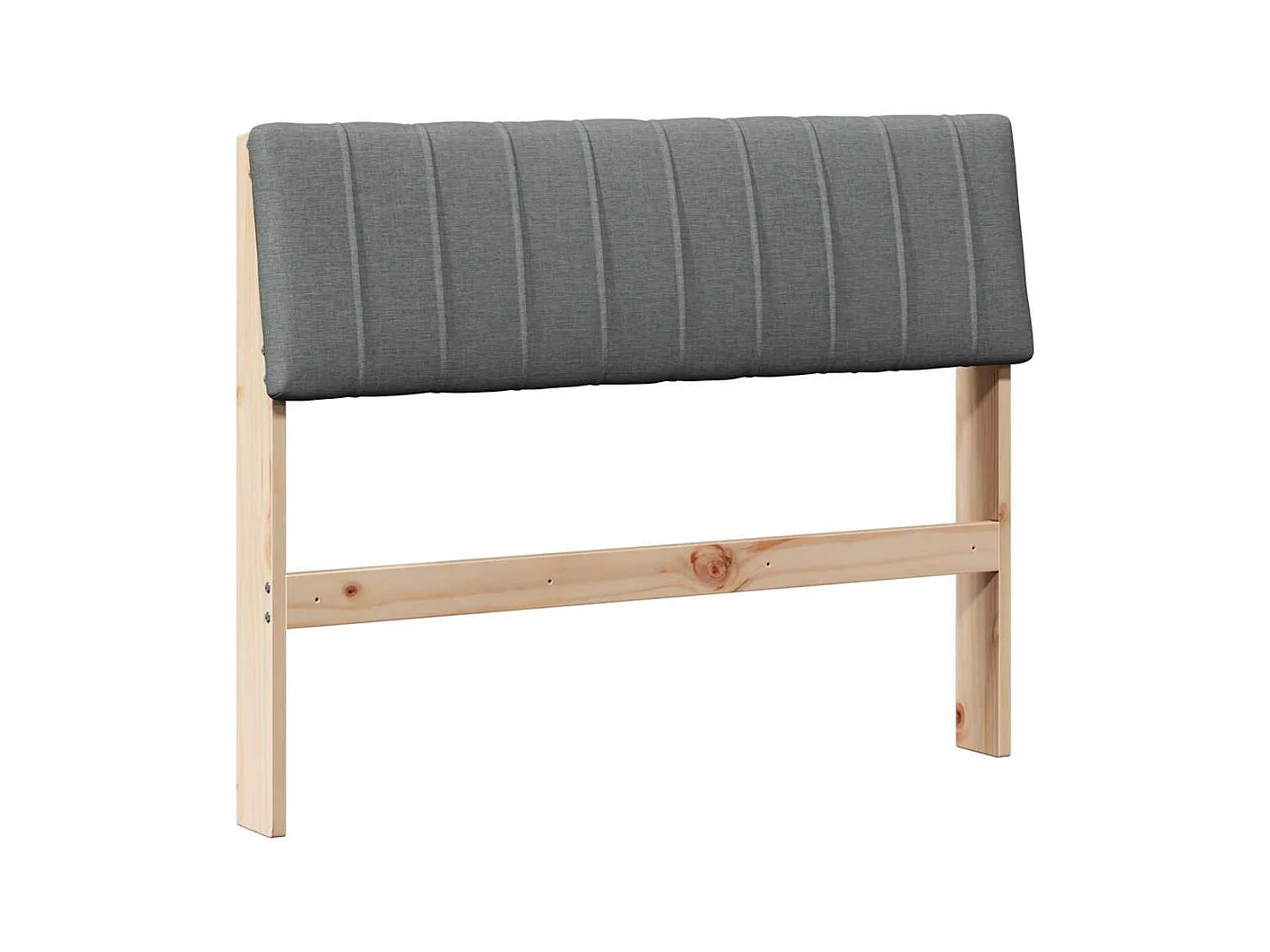 Cabecero tapizado Gris oscuro 100 cm Madera de pino macizo
