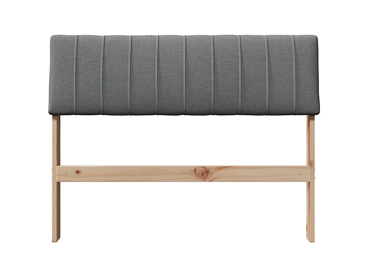 Cabecero tapizado Gris oscuro 100 cm Madera de pino macizo