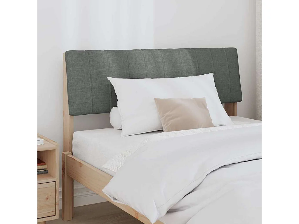 Cabeceira estofada Cinza Escuro 100 cm